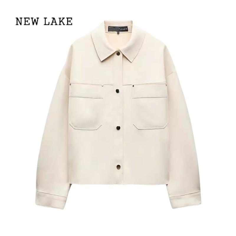 newlake原标新品女装百搭绒面质感效果夹克外套4968221620