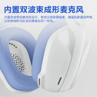 罗技(Logitech)G435无线游戏耳机麦克风头戴式 蓝牙耳机 电竞耳机 电脑耳机耳麦 蓝色