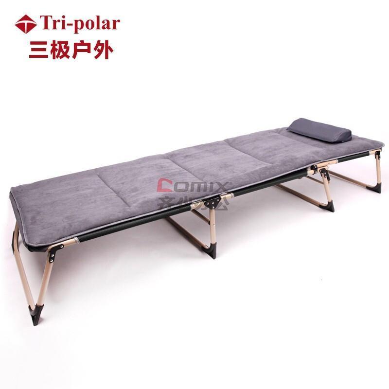 三极户外(Tri-Polar) TP1048 194*68*30cm 加棉垫 午休折叠床 (计价单位:把) 黑色_