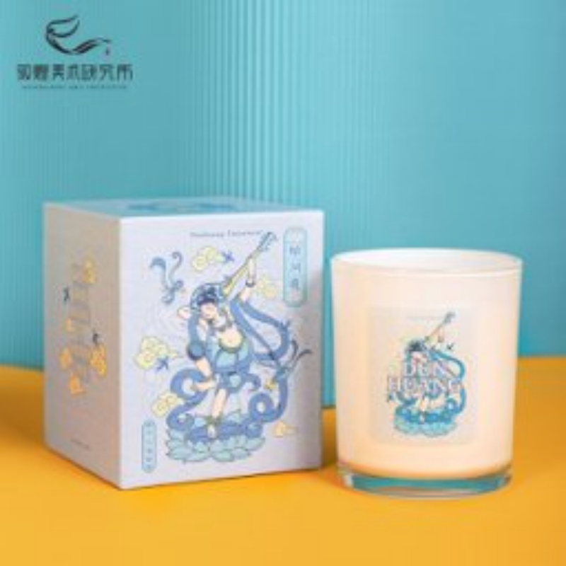 敦煌美术研究所 香薰蜡烛套装敦煌乐事香薰蜡烛-踏花行礼物生日女生伴手礼创意礼盒