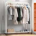 绵冠(MIANGUAN)挂衣架落地卧室简易置地晾衣架家用折叠衣帽架衣服收纳架子置物架 款式十八