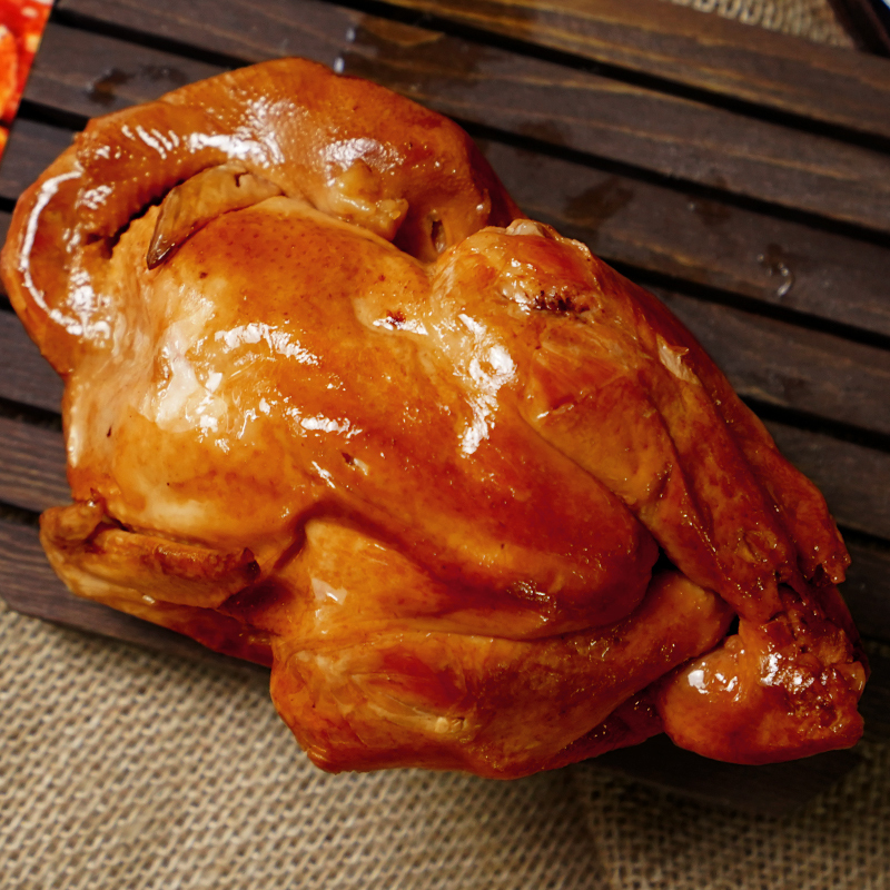 秋林·里道斯 三黄鸡 烧鸡 熟食 卤味 休闲小吃 下酒菜 开店即食 鸡肉