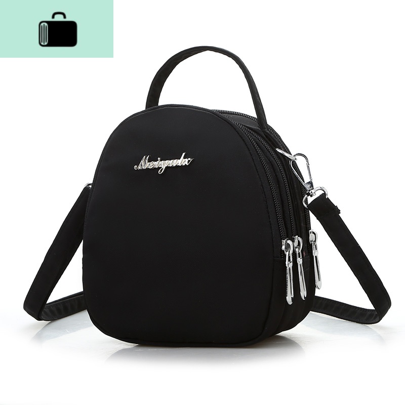 小包包女休闲单肩斜挎包百搭迷你手提单肩包斜挎包女士手机零钱包NEWLAKE 黑色