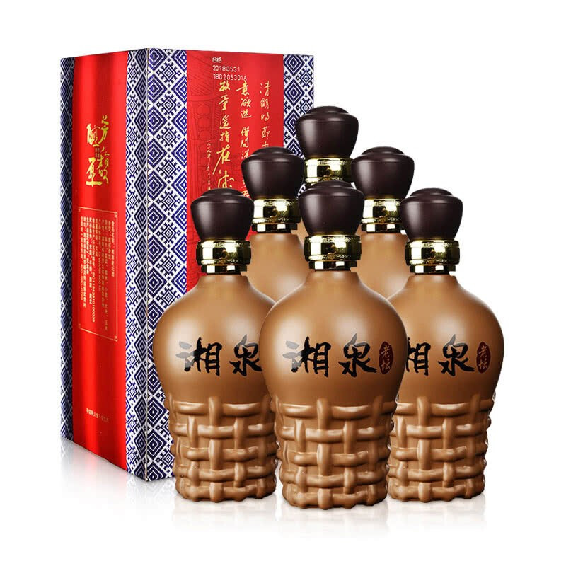 酒鬼酒 湘泉老坛酒52度500mL*6瓶整箱装国产白酒
