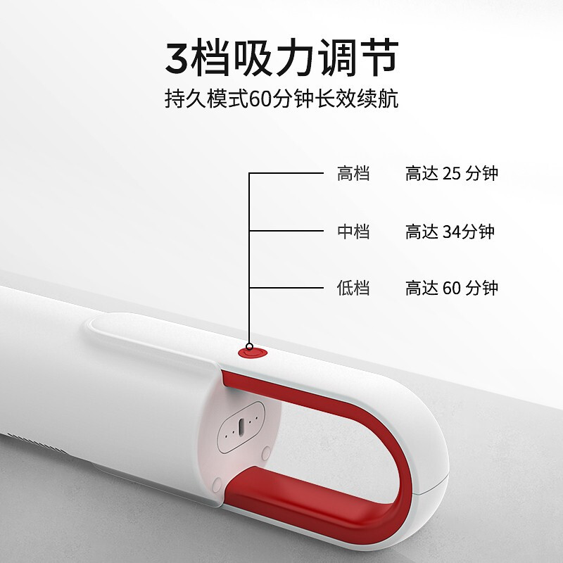 杰诺无线吸尘器家用手持式大功率多功能清洁机吸拖一体手持吸尘器+吸头S350MAX无刷电机至尊版