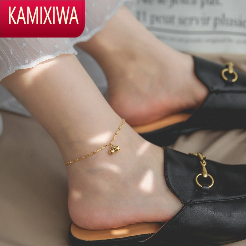 kamixiwa不掉色2022新款小球满天星脚链女ins森系简约小众高级感网红