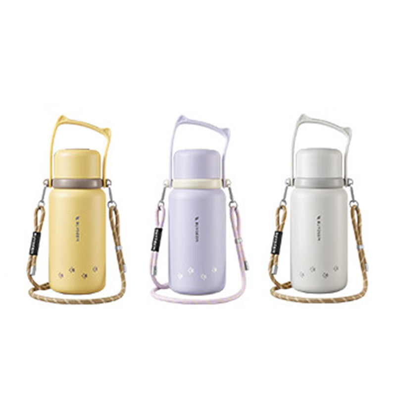 北鼎保温杯1050ml便捷水壶一杯两用可拎可背S401(颜色随机)