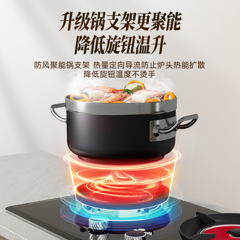 红日(RedSun)红日红外线猛火 高热节能72%效率 1200℃猛火固定定时 红外线家用燃气灶 EX56B天然气高清大图