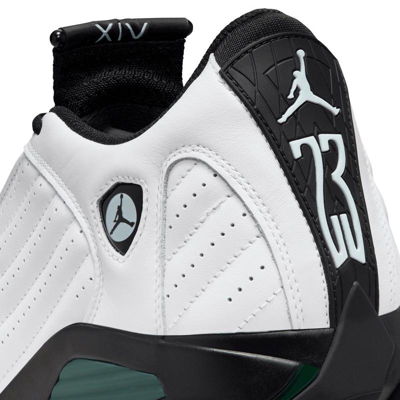 乔丹(Jordan)男款AJ14高尔夫鞋白绿拼色透气缓震防滑运动休闲板鞋高清大图