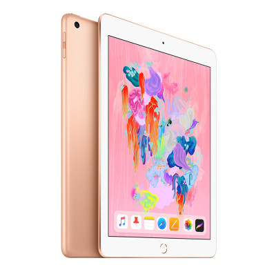 【套餐】2018年苹果新款 Apple iPad 9.7英寸 128G WIFI版 平板电脑金色+新iPad保护壳树脂纹