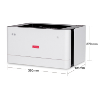联想L100D/L100DW打印机小型家用自动双面打印无线WIFI链接智能家用手机快捷打印 官方标配