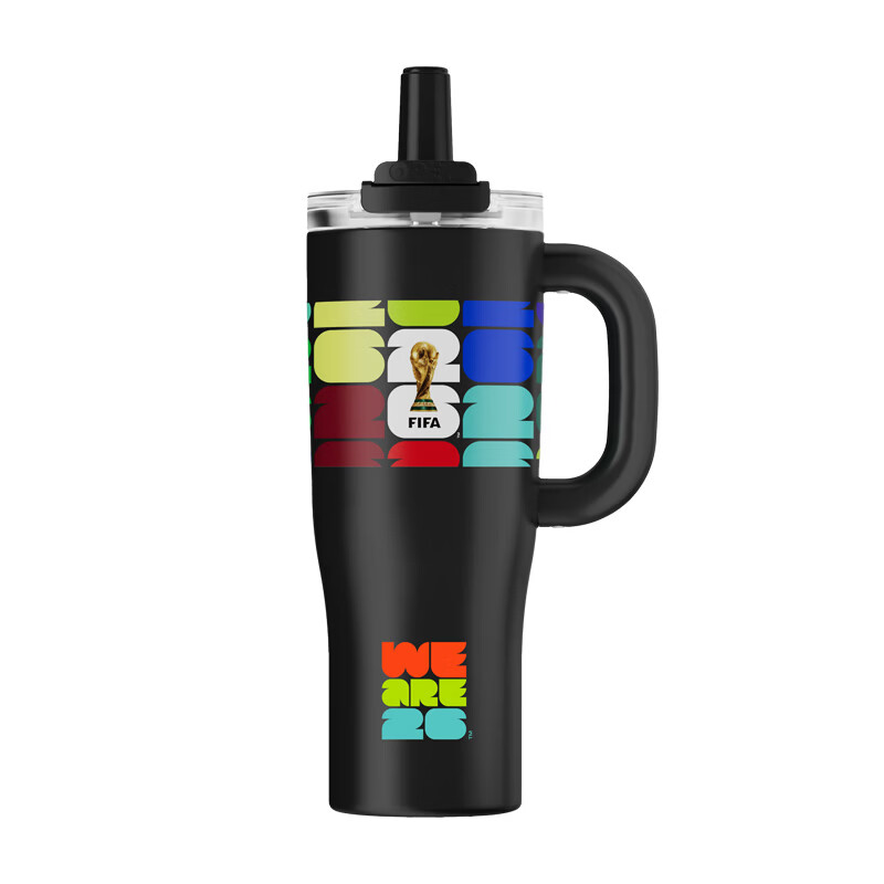 FIFA国际足联美加墨2026世界杯纪念品冰霸杯保温保冷杯1100ml正品带防伪码