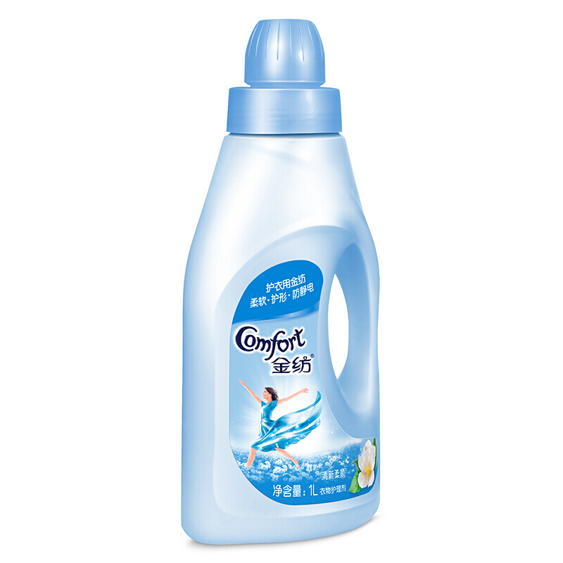 金纺 衣物柔顺剂 清新柔顺 衣物护理剂1kg+400g(赠品随机) 倍感柔软舒适 清新怡人[联合利华]高清大图