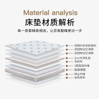 斯俪澜民用床垫乳胶床垫冬夏软硬两用床垫1.8米1.5米老人青年小孩