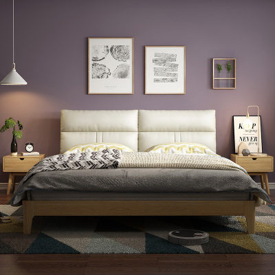 天空树北欧实木床