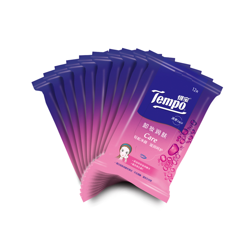 Tempo/得宝 湿巾 卸妆湿巾 12片*1包 湿纸巾