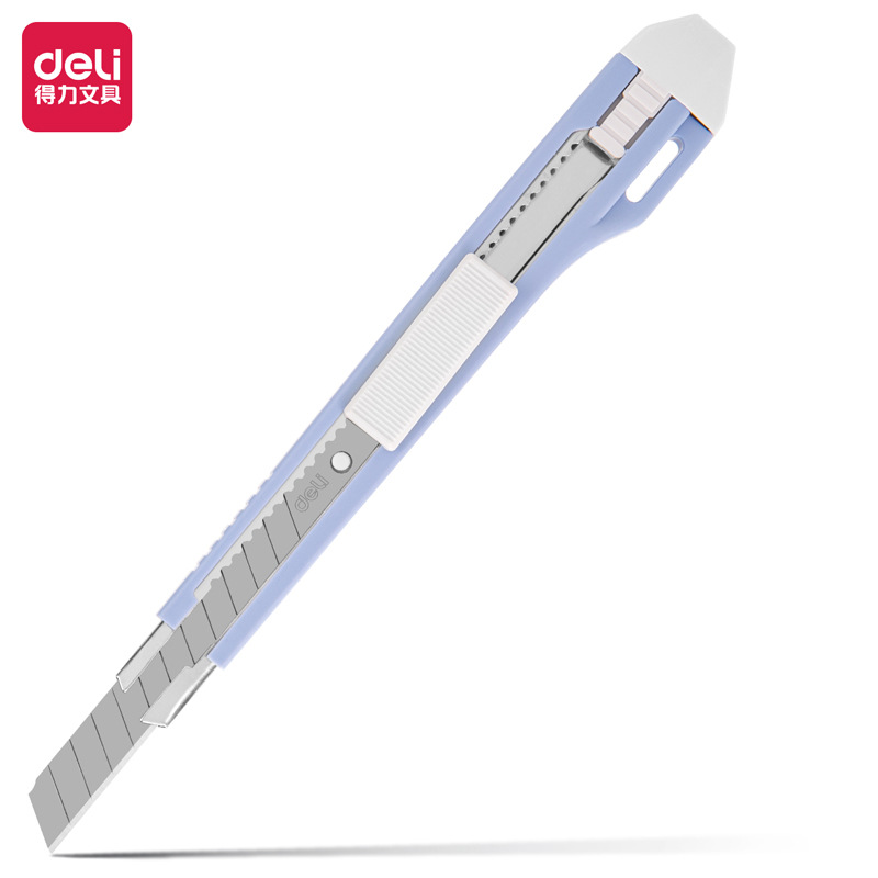 得力小号带金属护套办公美工刀/裁纸刀 2031高清大图