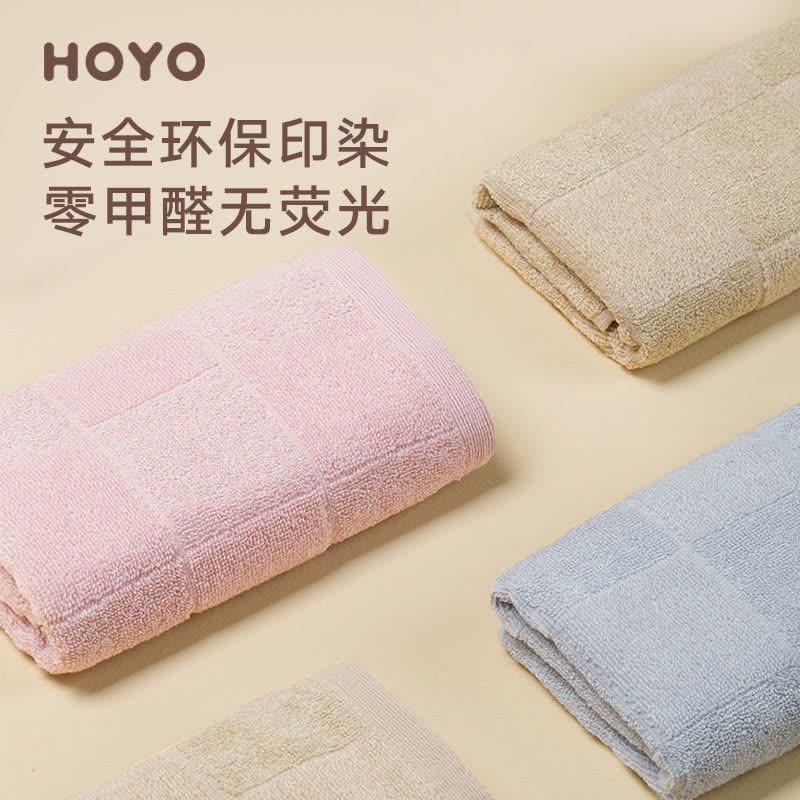 HOYO 日本茜空毛巾套盒 纯棉洗脸面巾小毛巾柔软亲肤吸水舒适咖色 7238 jh图片