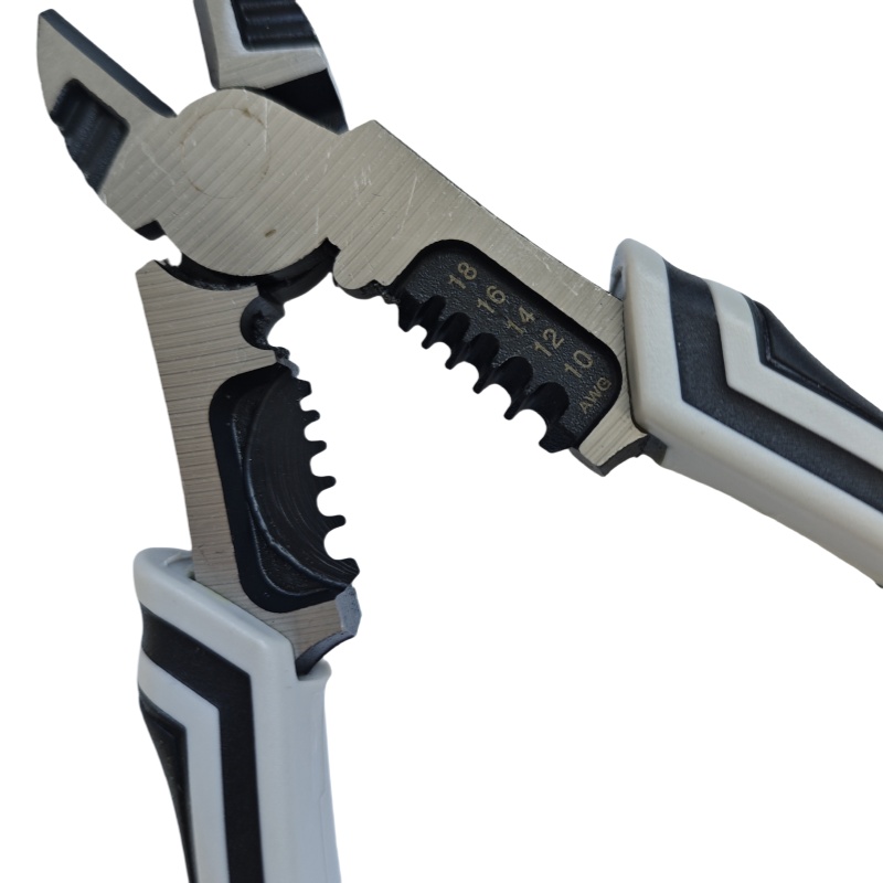 柯耐欧工业级多功能斜口钳剥线钳二合一/8寸/把高清大图