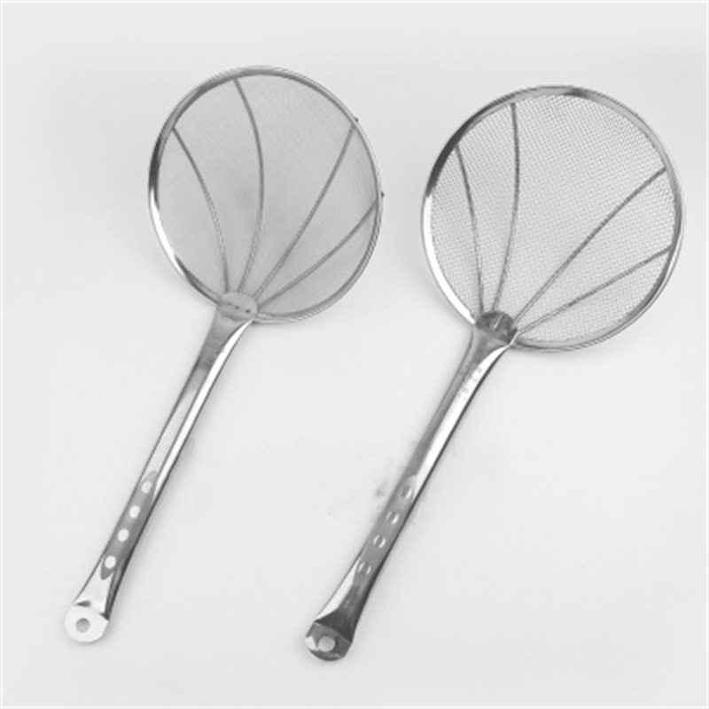 巧媳妇(SMART WIFE)加固密网粗网不锈钢大笊篱多用商用钢柄油抄笊篱漏勺30cm