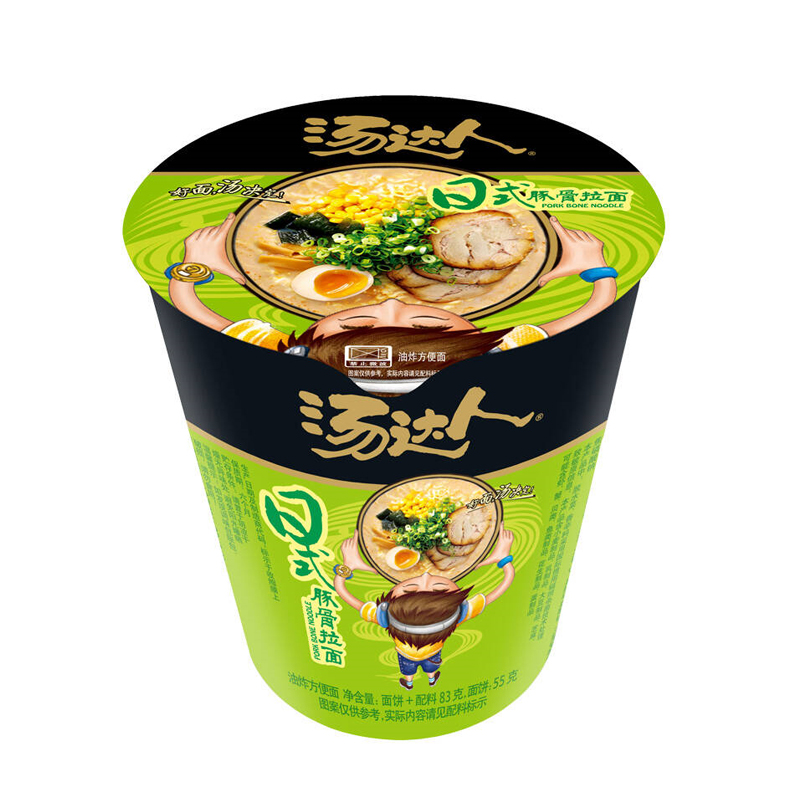 统一 汤达人 日式豚骨拉面 83g*12杯整箱装方便面高清大图