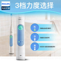 飞利浦（PHILIPS)电动牙刷 HX6616/50成人充电式声波震动牙刷智能计时1种模式, 3种强度设置, 2支牙刷