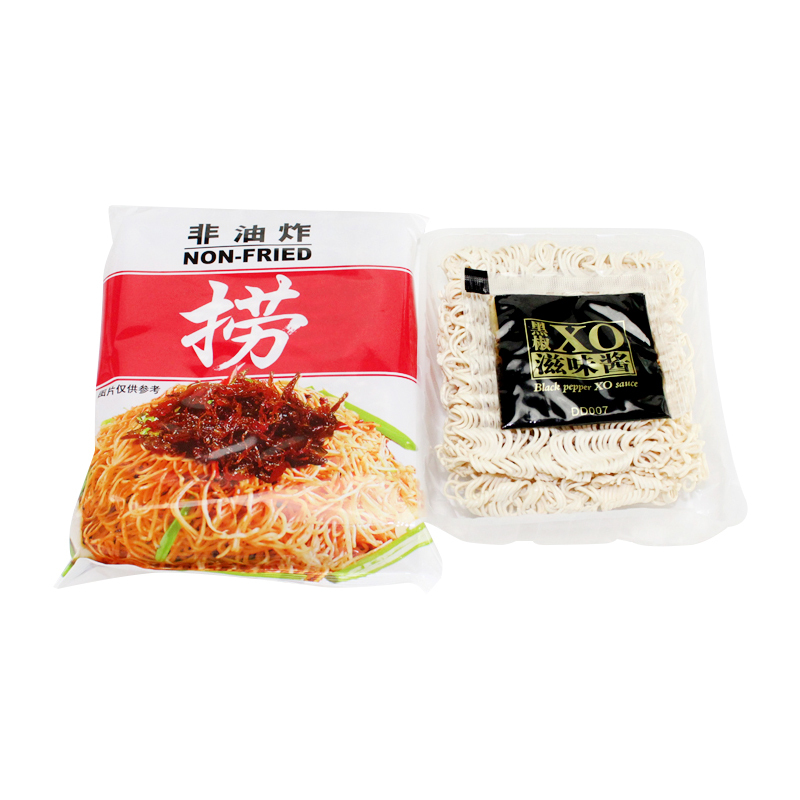 寿桃黑椒XO滋味酱捞面(5包装) 非油炸速食方便面条炒面拌面捞面435g
