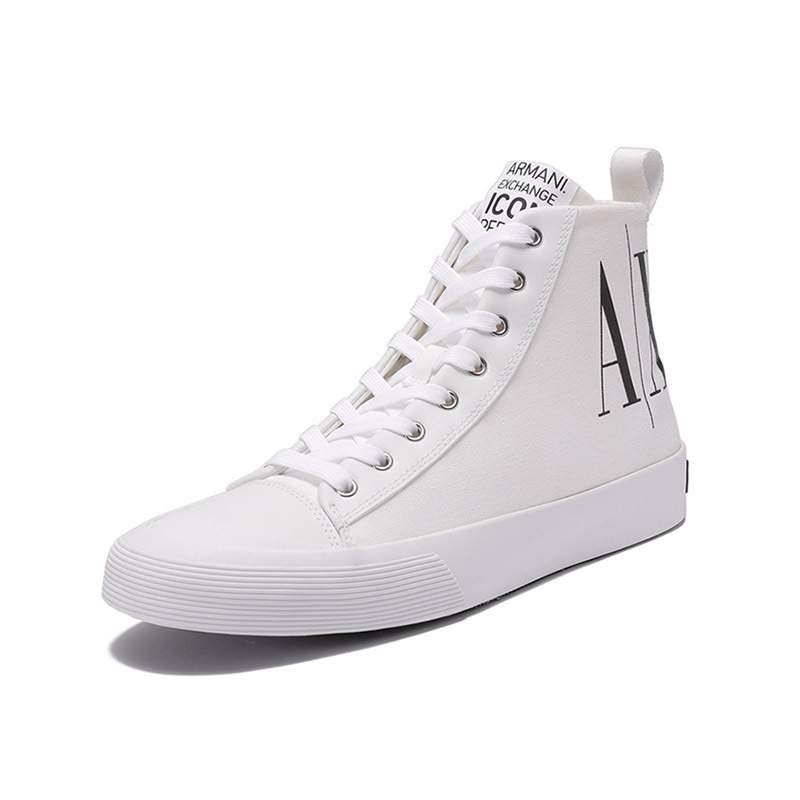 阿玛尼armaniexchange男士高帮厚底休闲运动鞋板鞋帆布鞋xuz039xv591