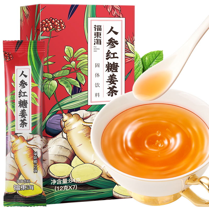 【福东海】人参红糖姜茶 84克/盒
