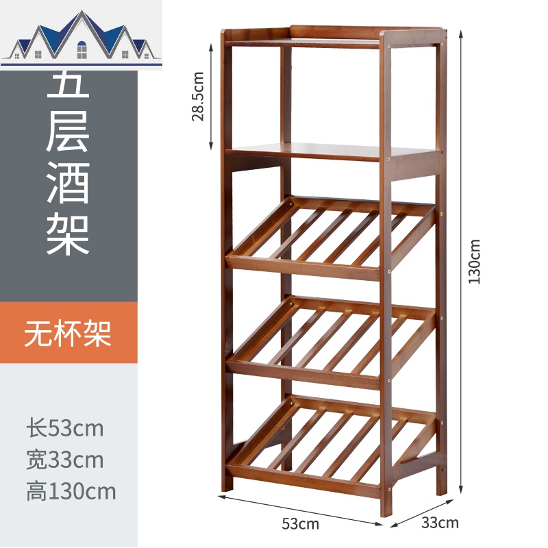 欧式酒架酒吧落地酒柜葡萄酒红酒实木收纳展示架置物架酒杯架 三维工匠高清大图