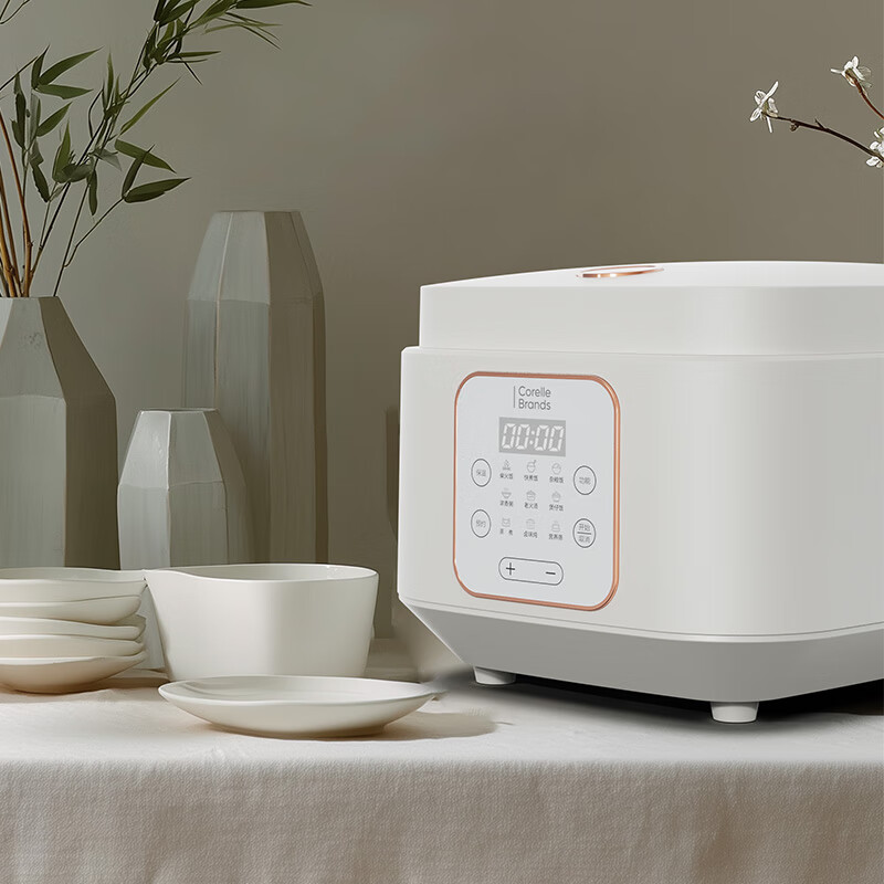康宁(Corelle Brands)0涂层球釜微电脑电饭煲3L大容量多功能电饭煲 CB-DQ001-TG/KZ高清大图