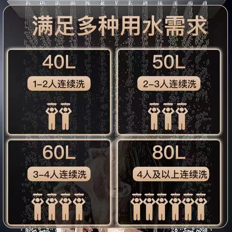 [免费上门安装 出水智能断电]希尔史密斯40升快速热3200W电热水器电脑遥控智能预约家用浴室洗澡扁桶双胆加热增大容量
