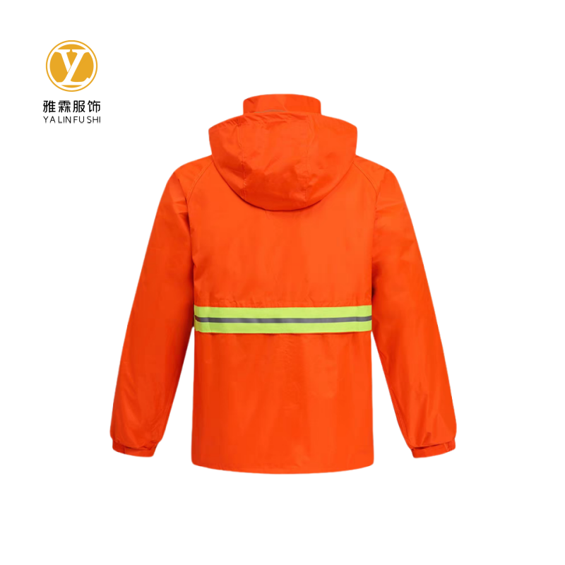 雅霖服 分体式多功能网格环卫雨衣套装可定制 YLF-XZ503 套高清大图