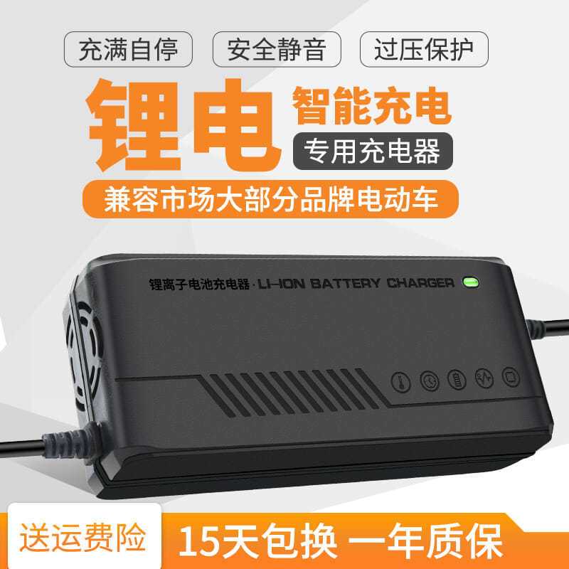 48V2A (54.6V) 两孔 星恒2+6锂电池充电器爱玛锂电充电器48V60V20AH租借锂电池充电器