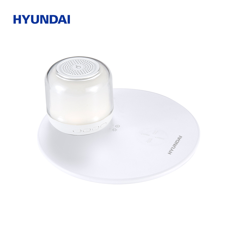 HYUNDAI现代-_x005f 时尚炫彩磁吸夜灯无线充音箱 YH-F020 .