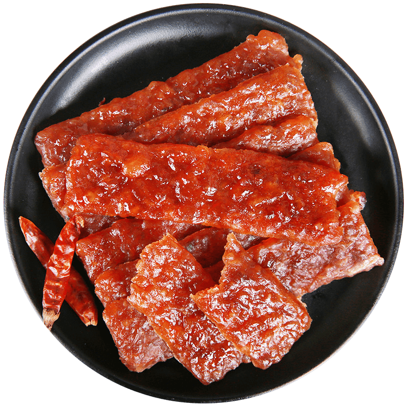 宏香记麻辣味枕式长条猪肉干200g*2