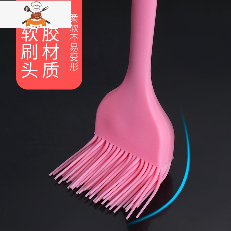 硅胶刷可高温烧烤油刷厨房工具小毛刷蛋糕煎饼烙饼家用刷子 敬平 蓝色大硅胶刷高清大图