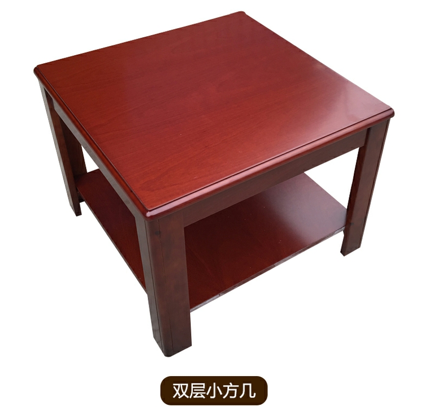 三能 办公家具办公室沙发茶几组合会客区会议接待现代中式酒店沙发贵宾商务小型真皮单三人位简约 正方形茶几