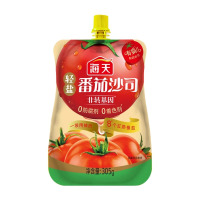海天轻盐番茄沙司305g袋小包装家用番茄酱挤压装薯条汉堡意面酱料