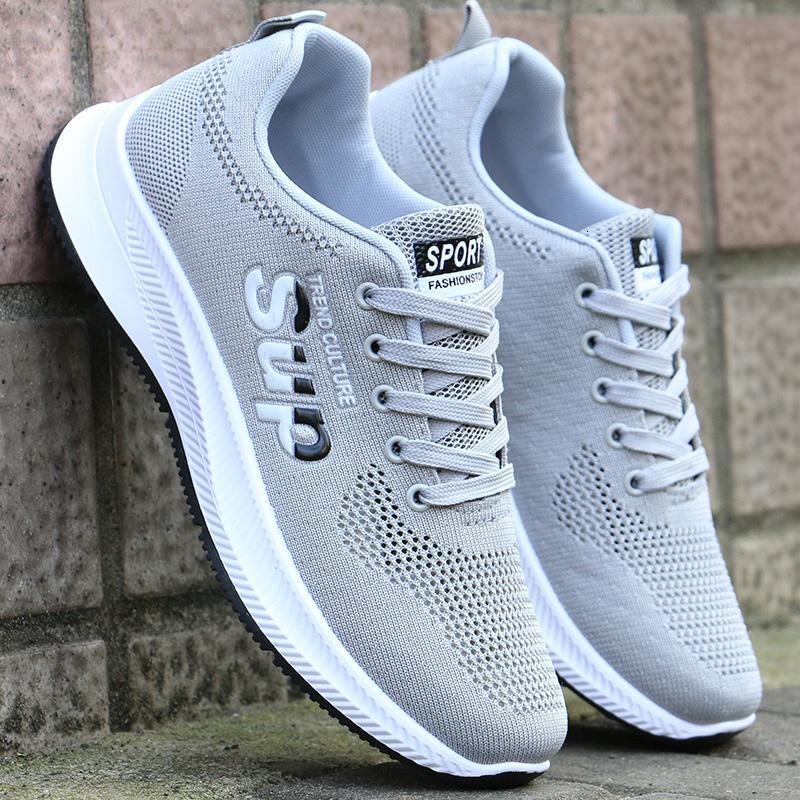 骆驼潮夏季男士透气网鞋防臭飞织网眼鞋洞洞鞋单鞋百搭潮休闲运动鞋子