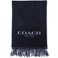 COACH 蔻驰 男围巾男士黑灰色羊毛配其他材质长款围巾 F86542 BLK