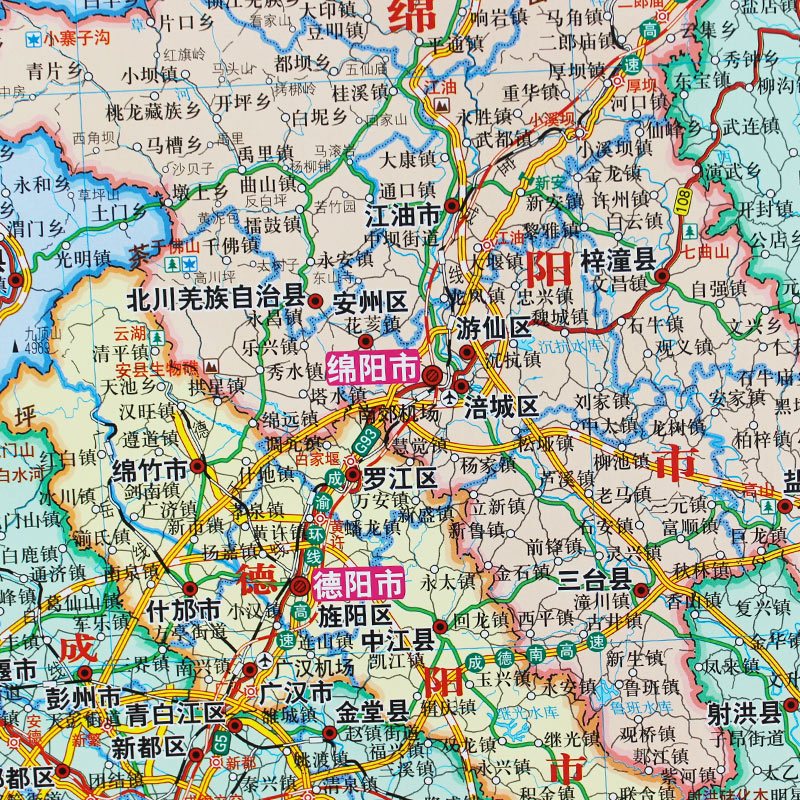 5米企业版四川省地图挂图1.5米x1.