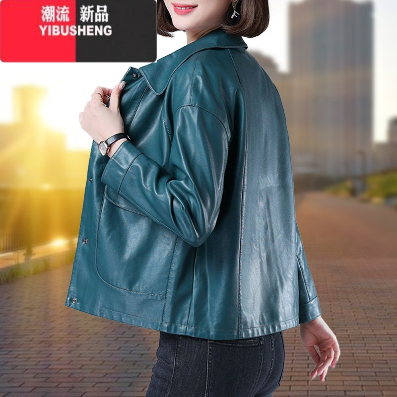 伊布苼yibusheng女士皮衣