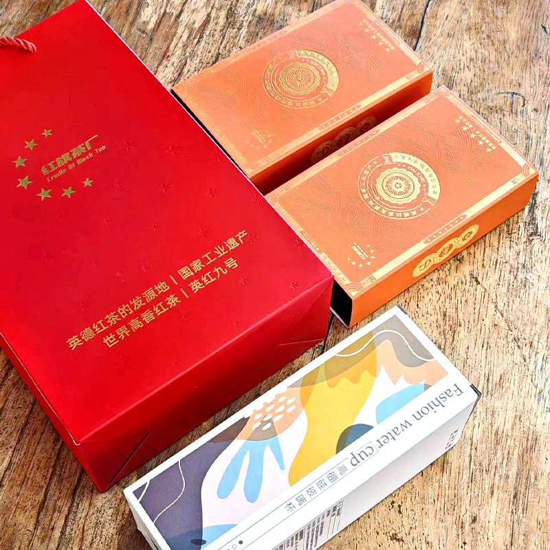 6T 红旗茶厂 鸿作系列 春茶款 礼盒装 30克*4盒+茶杯（单位：套）-高清大图
