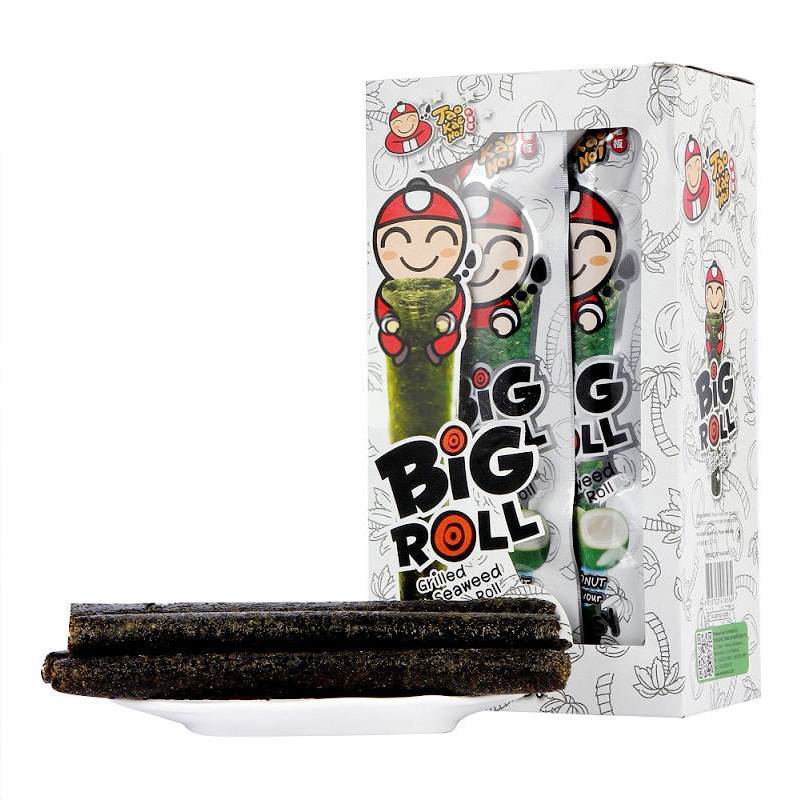 老板仔海苔卷big roll椰子味27g 泰国进口