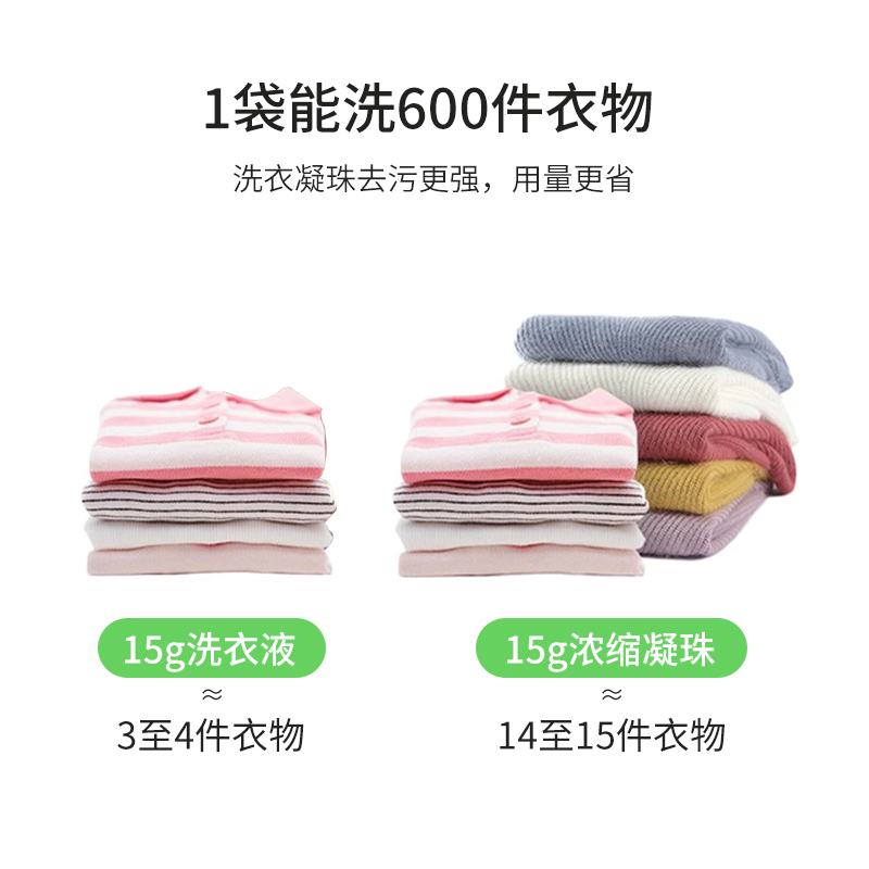 偶爱你Ouaini 浓缩酵素洗衣凝珠 除菌除螨 深层洁净抑菌柔顺三合一 洗衣球 巴黎香水味 浓缩酵素40颗(600g)