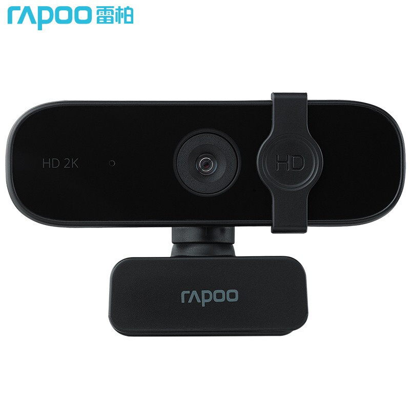 雷柏(Rapoo) C280 高清网络摄像头 2K自动对焦 1440P网课直播视频会议通话 台式机笔记本电脑摄像头