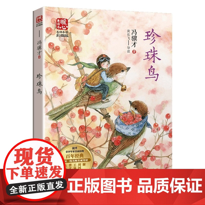 珍珠鸟 冯骥才著中国当代儿童文学名家作品小学生课外阅读书籍必读青少年版读物三四五六年级8-10-12岁以上故事书必读经典高清大图