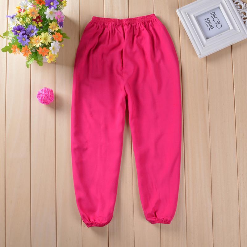 儿童绵绸灯笼裤男女小中大童小孩防蚊裤人造棉空调居家舞蹈裤夏季