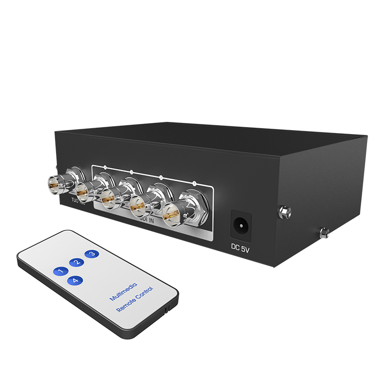 迈拓维矩MT-SD401 sdi切换器4进1出SD/HD/3G-SDI监控摄影机四进一出高清大图
